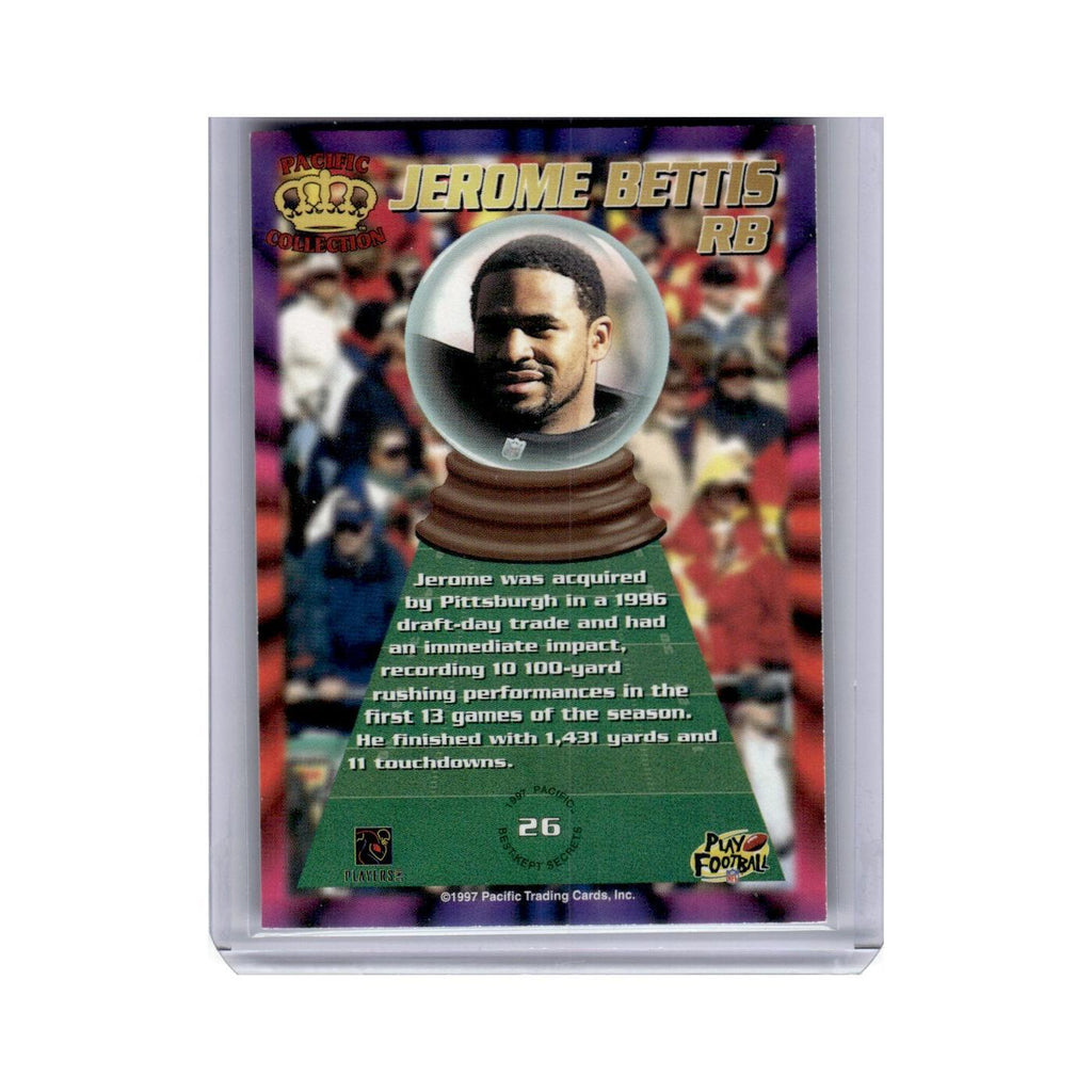 Jerome Bettis 1997 Pacific #26 Pittsburgh Steelers Football Card NM
