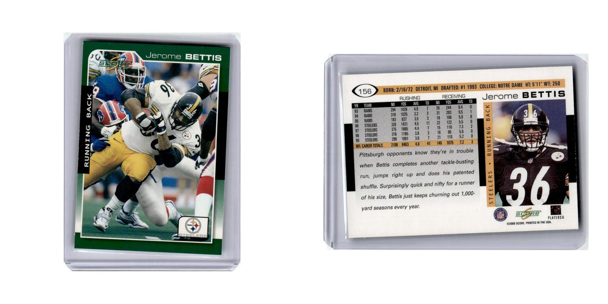Jerome Bettis 2000 Score #156 Pittsburgh Steelers Football Card NM