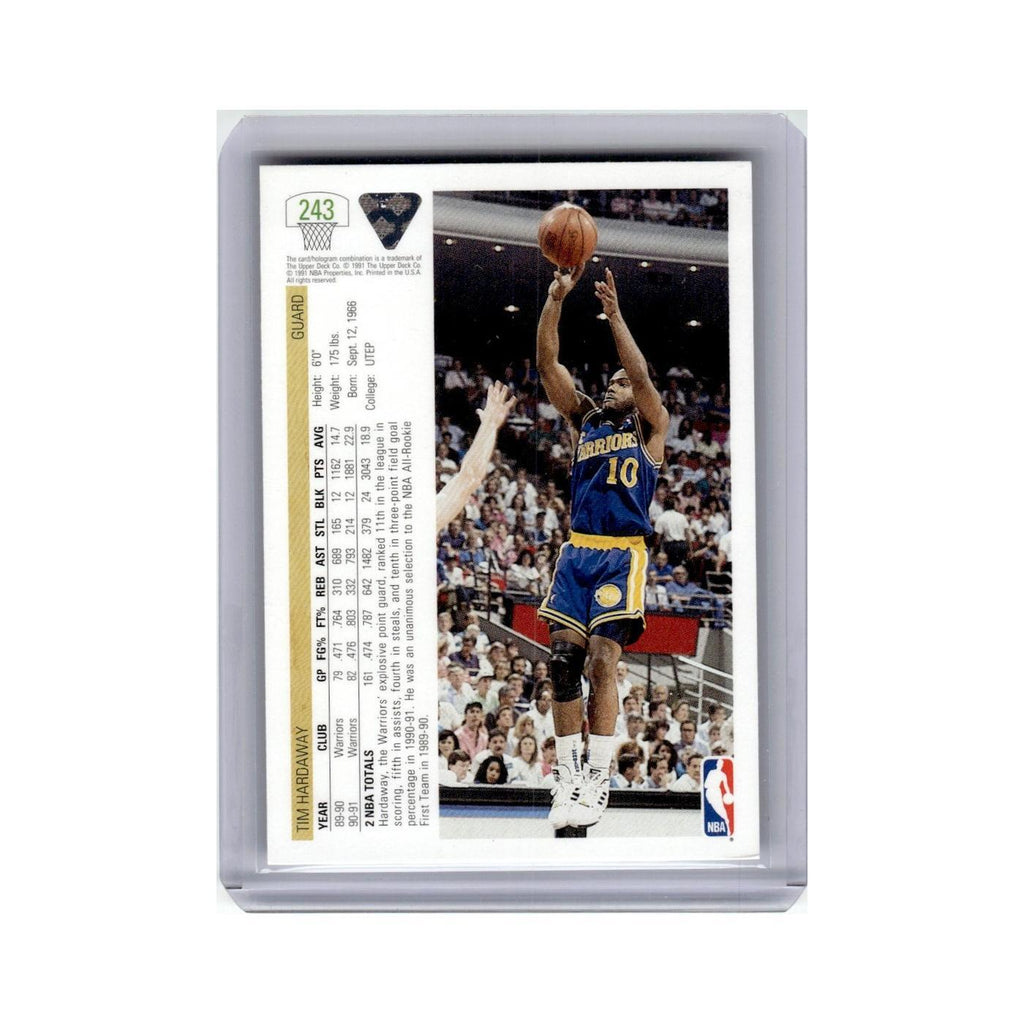 Tim Hardaway 1991 Upper Deck #243 Golden State Warriors Basketball Card NM