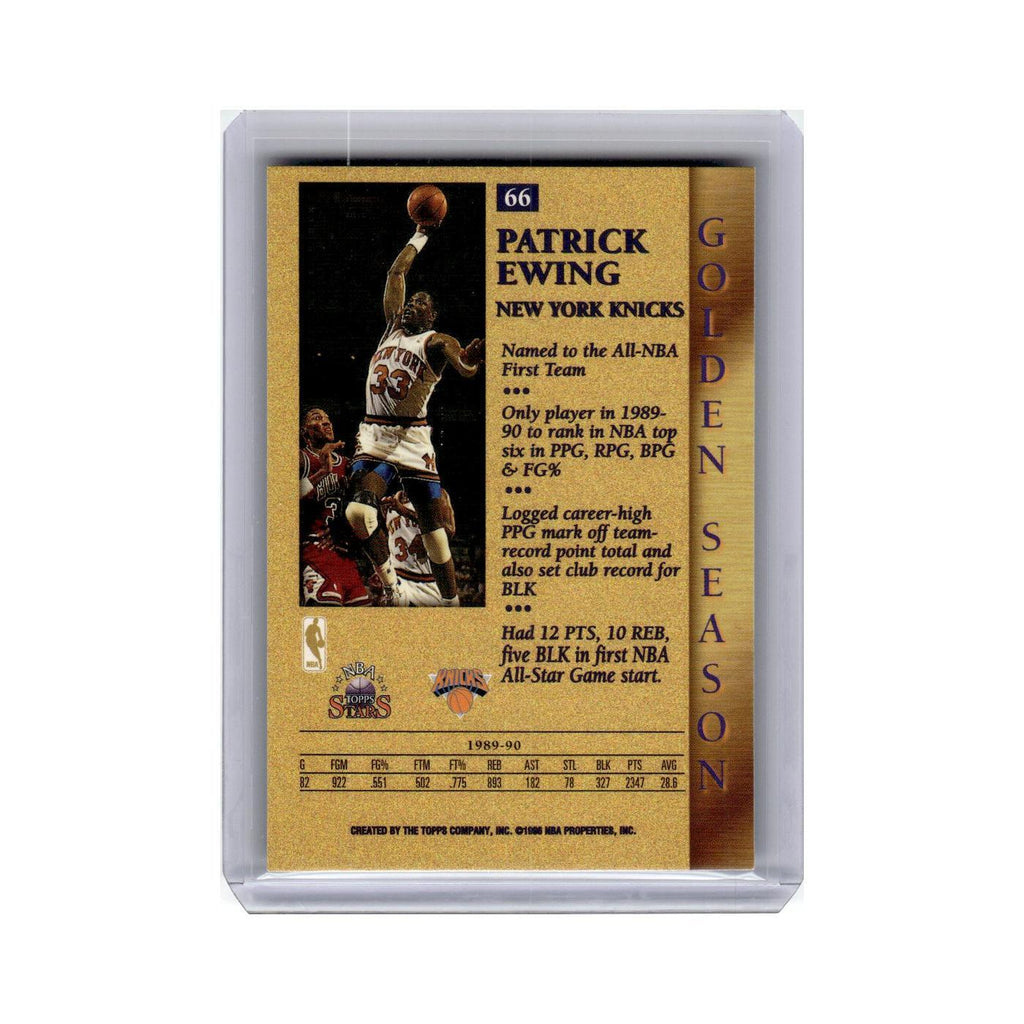 Patrick Ewing 1996 Topps Stars #66 New York Knicks Basketball Card NM