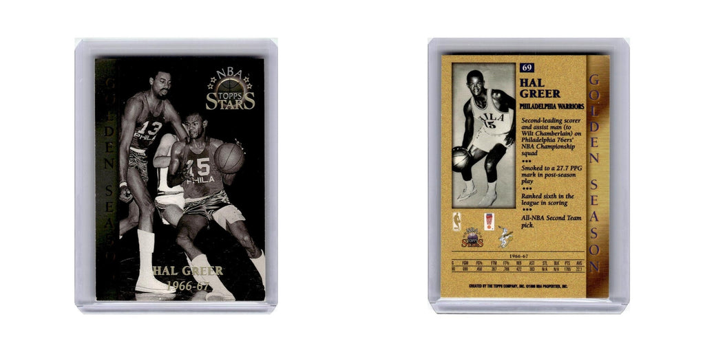 Hal Greer 1996 Topps Stars #69 Philadelphia Warriors Basketball Card NM