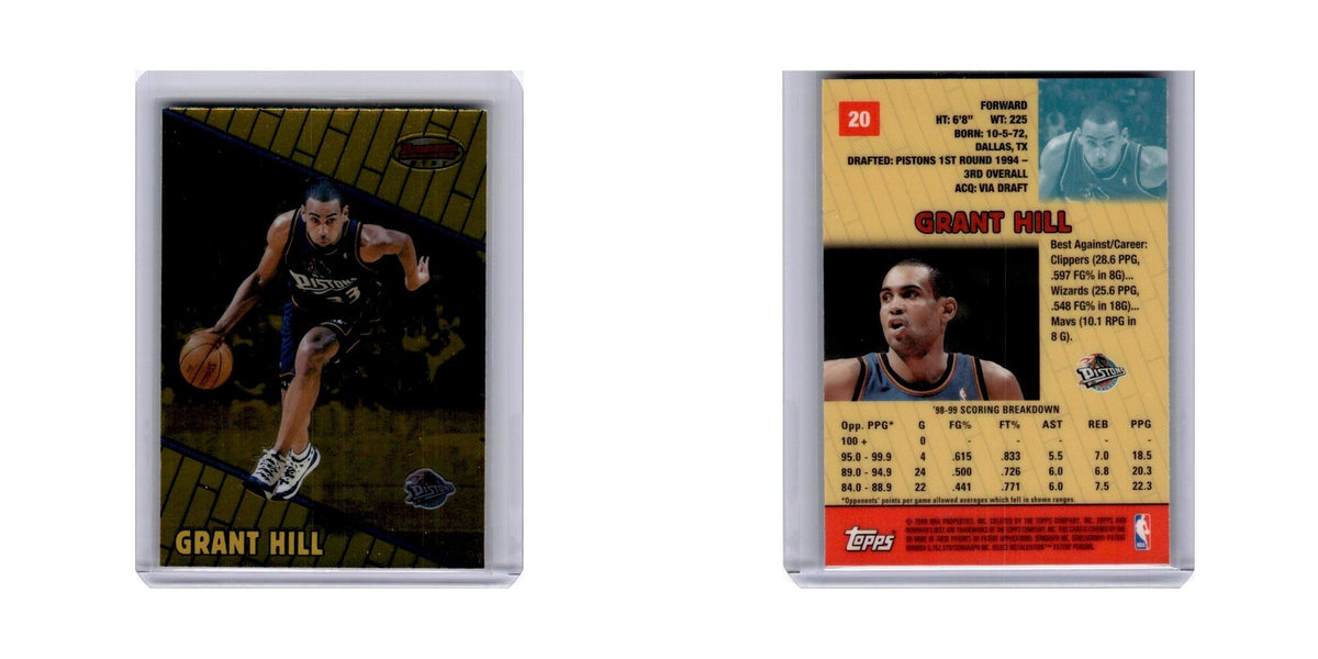 Grant Hill 2000 Bowmans Best #20 Detroit Pistons Basketball Card NM