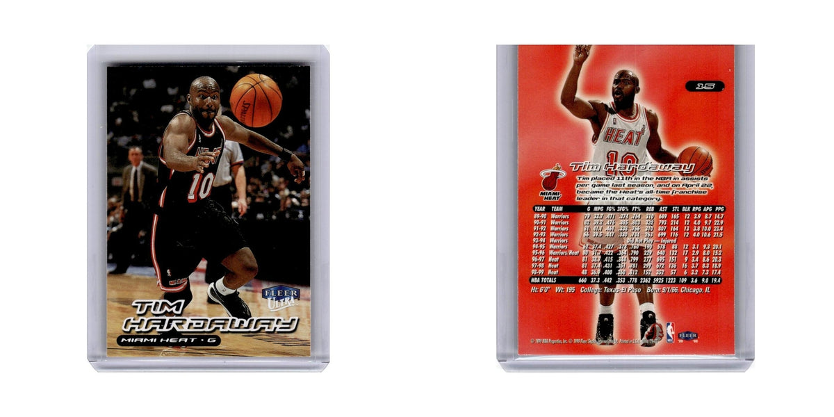 Tim Hardaway 1999 Fleer Ultra #15 Miami Heat Basketball Card NM