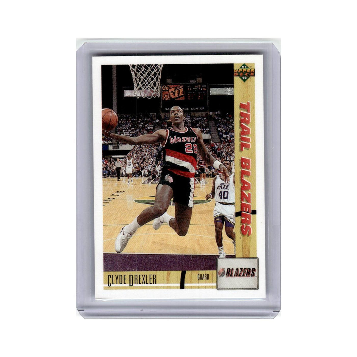 Clyde Drexler 1991 Upper Deck #357 Portland Trail Blazers Basketball Card NM