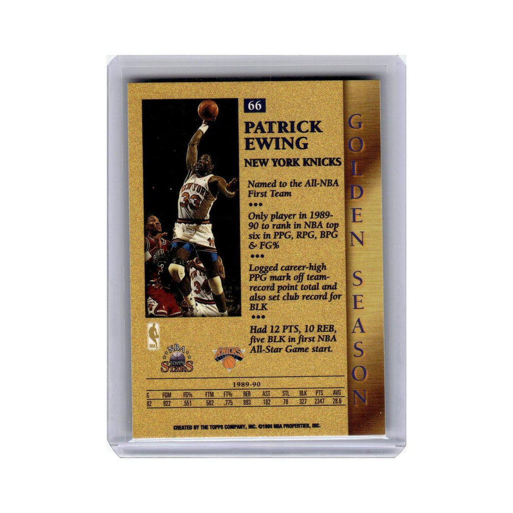 Patrick Ewing 1996 Topps Stars #66 New York Knicks Basketball Card NM