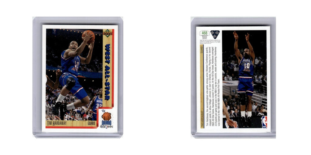 Tim Hardaway 1991 Upper Deck #468 Golden State Warriors Basketball Card NM