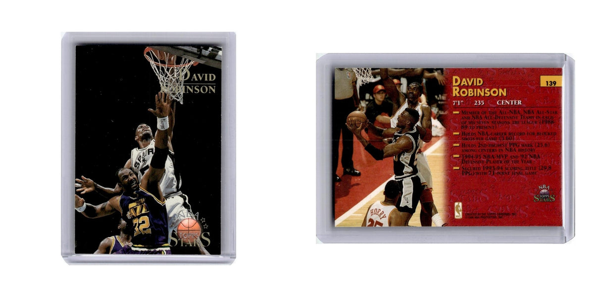 David Robinson 1996 Topps Stars #139 San Antonio Spurs Basketball Card NM