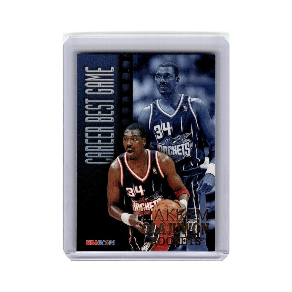 Hakeem Olajuwon 1996 Hoops #340 Houston Rockets Basketball Card NM