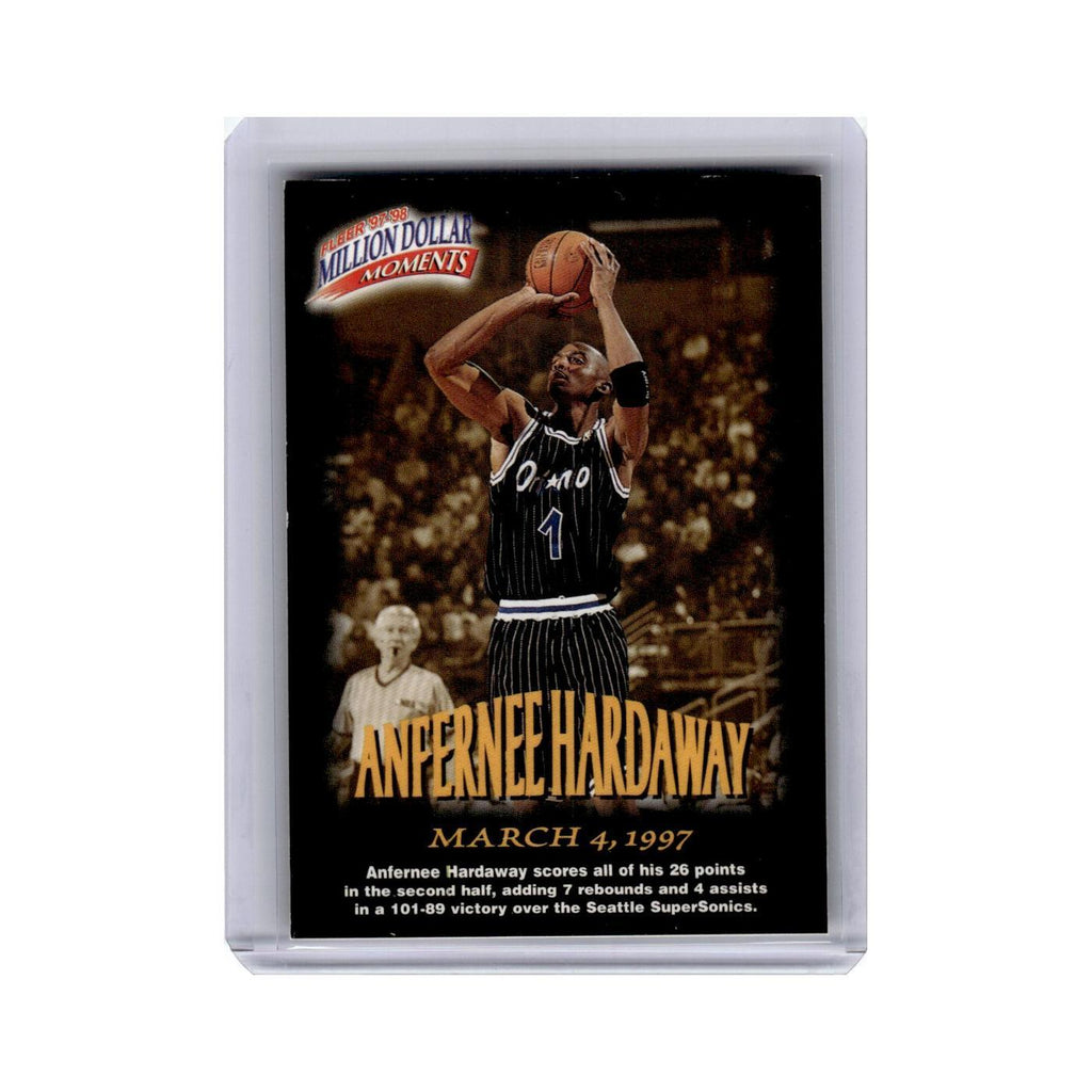 Anfernee Hardaway 1997 Fleer Million Dollar Moments #10 Orlando Magic NM