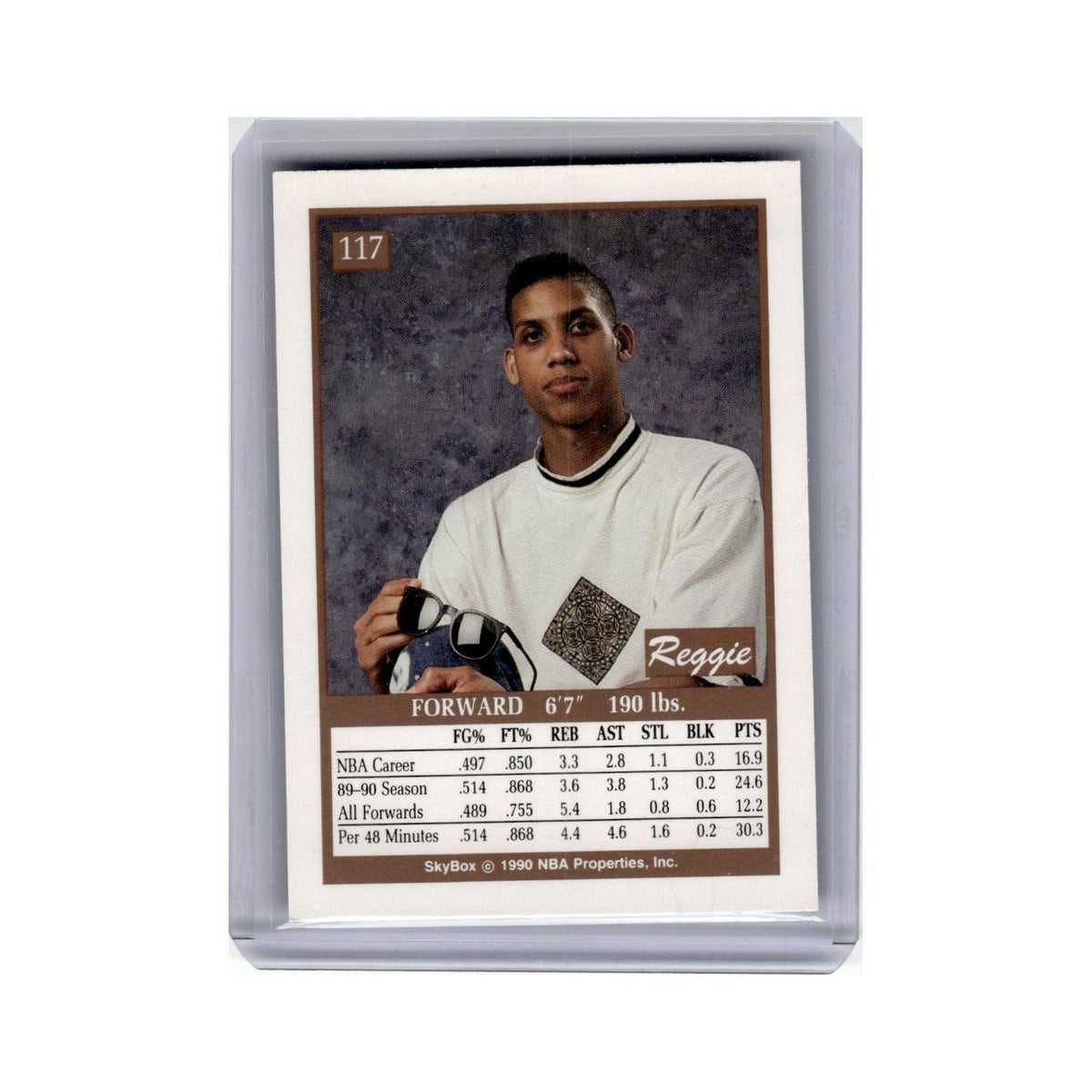 Reggie Miller 1990 SkyBox #117 Indiana Pacers Basketball Card NM
