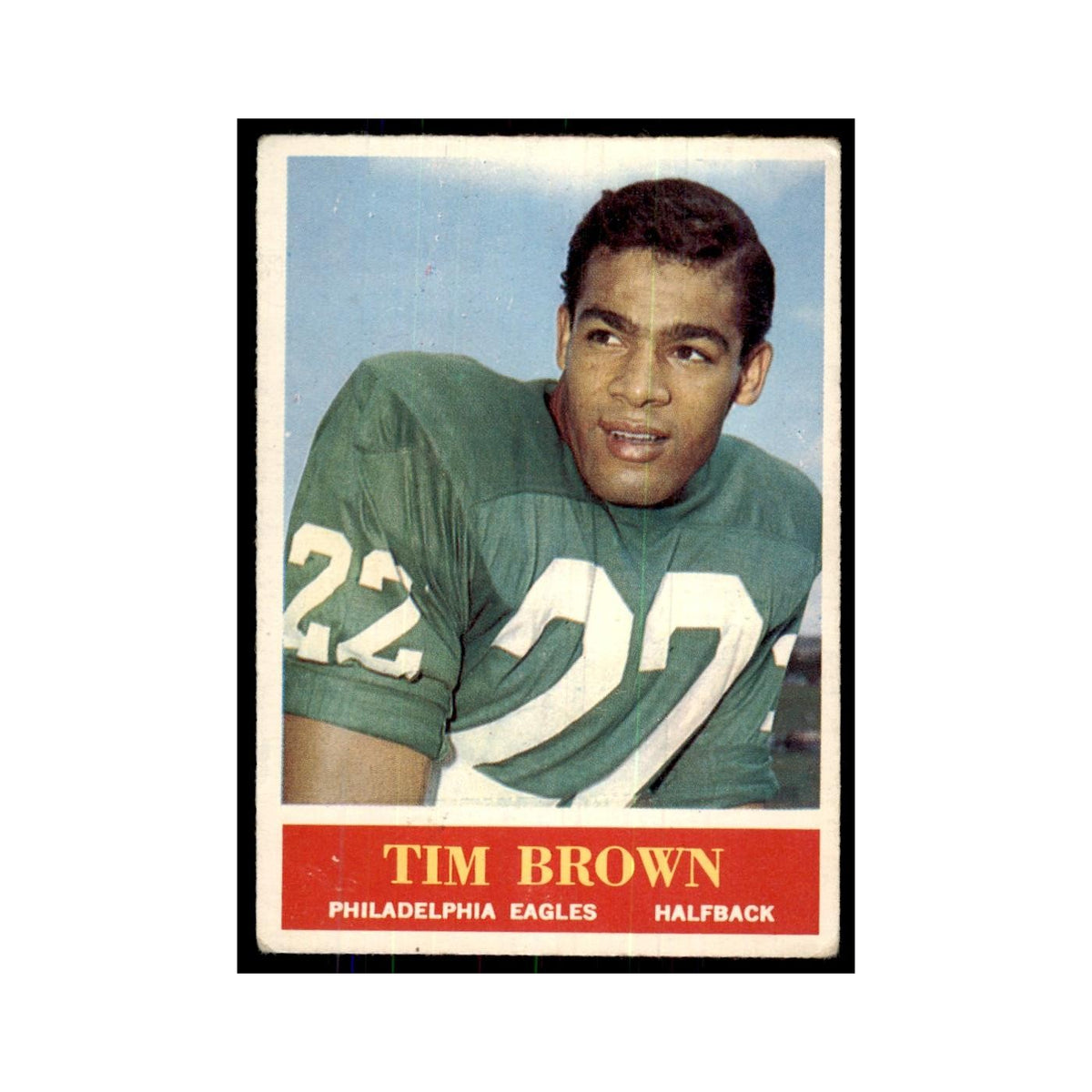 1964 Philadelphia Tim Brown Football Cards #129