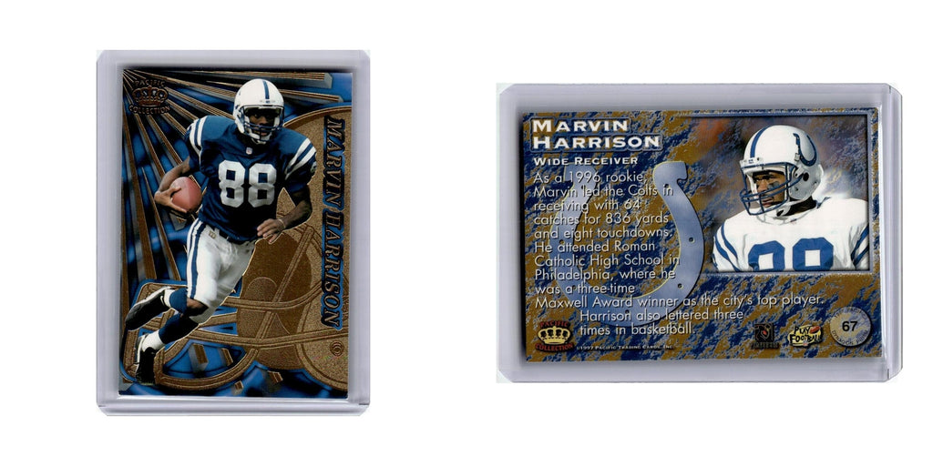 Marvin Harrison 1997 Pacific Dynagon Prism #67 Indianapolis Colts NM