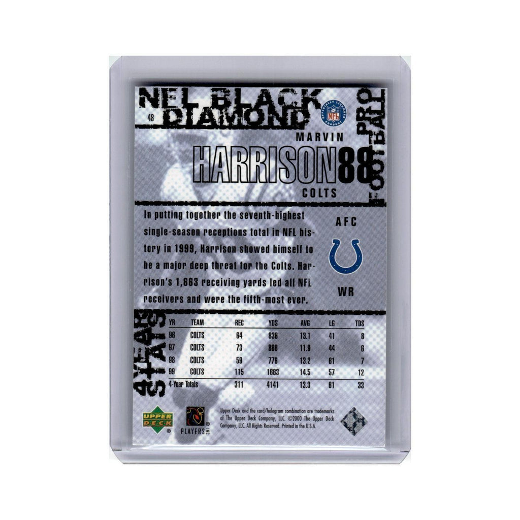 Marvin Harrison 2000 Upper Deck Black Diamond #48 Indianapolis Colts NM