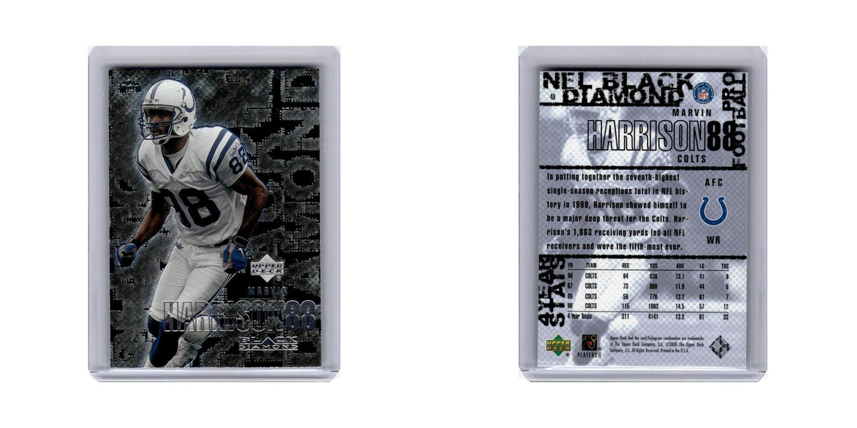 Marvin Harrison 2000 Upper Deck Black Diamond #48 Indianapolis Colts NM