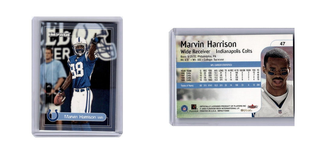 Marvin Harrison 2000 Impact #47 Indianapolis Colts Football Card NM