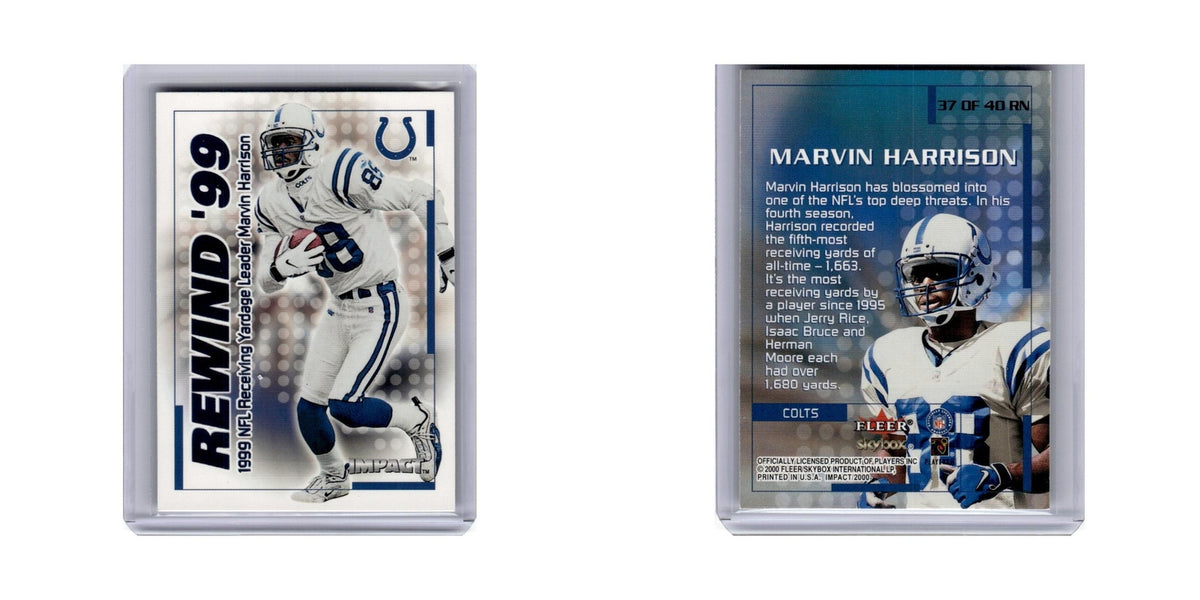 Marvin Harrison 2000 Impact Rewind #37RN Indianapolis Colts Football Card NM