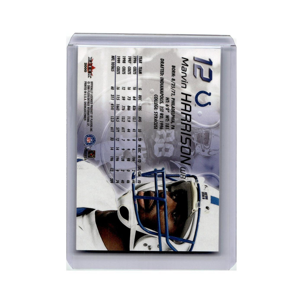 Marvin Harrison 2000 Fleer Showcase #12 Indianapolis Colts Football Card NM
