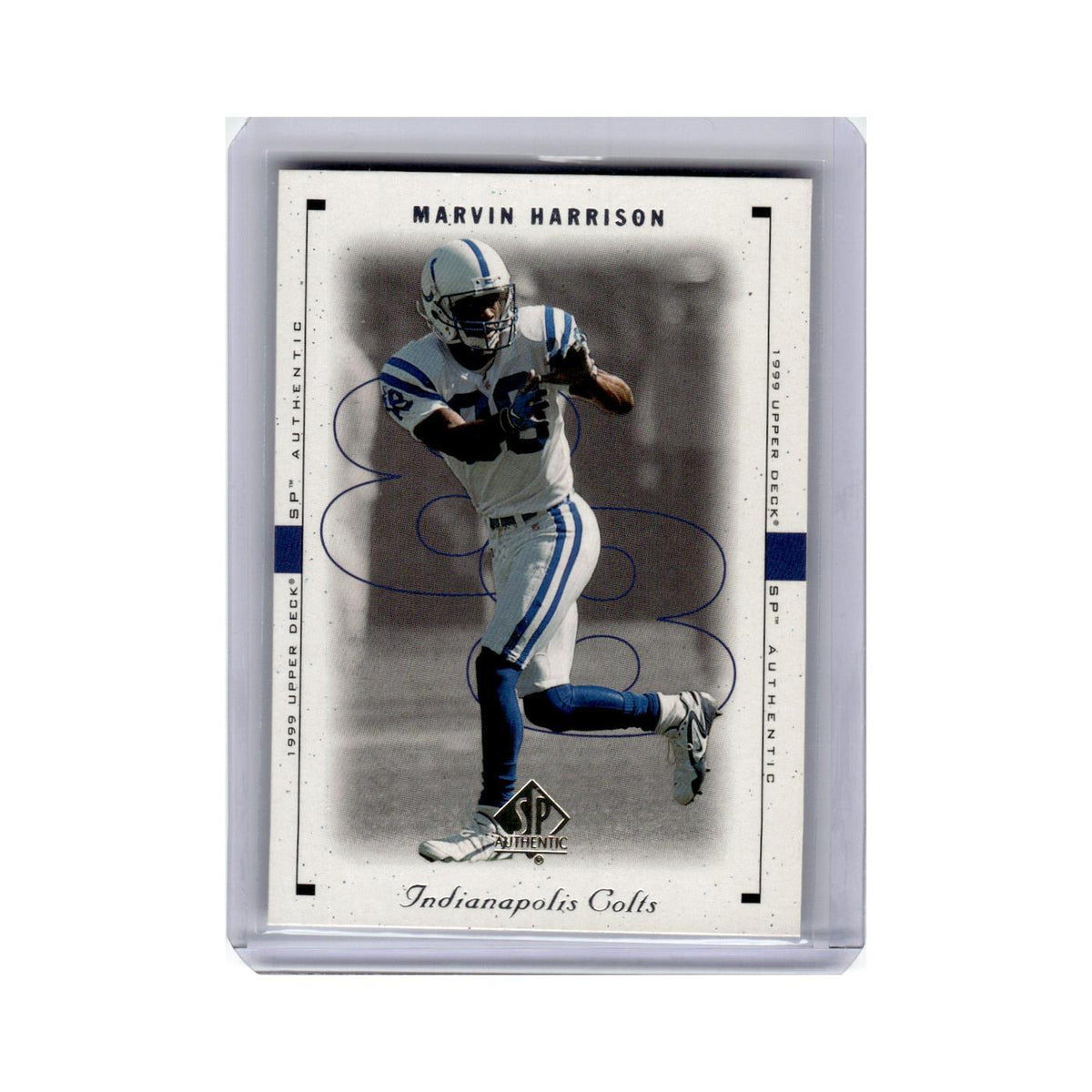 Marvin Harrison 1999 SP Authentic #37 Indianapolis Colts Football Card NM