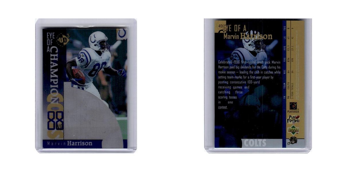 Marvin Harrison 1996 Upper Deck #49 Indianapolis Colts Football Card NM