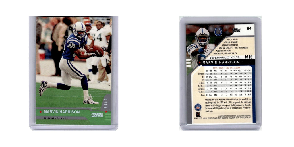 Marvin Harrison 2000 Stadium Club #114 Indianapolis Colts Football Card NM