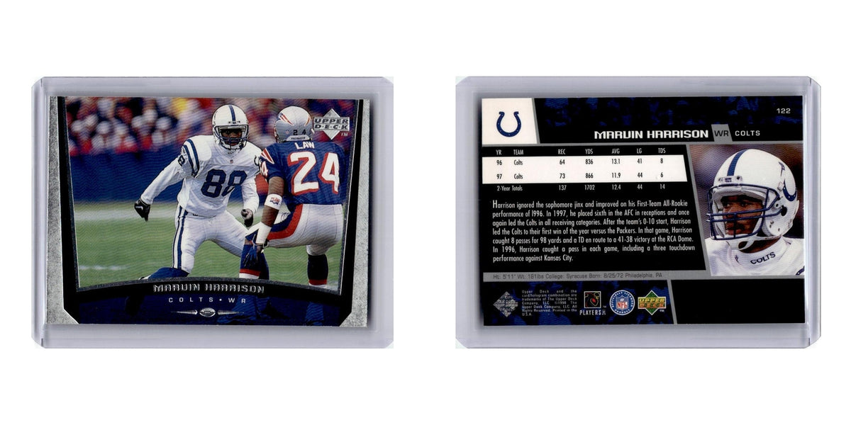 Marvin Harrison 1998 Upper Deck #122 Indianapolis Colts Football Card NM