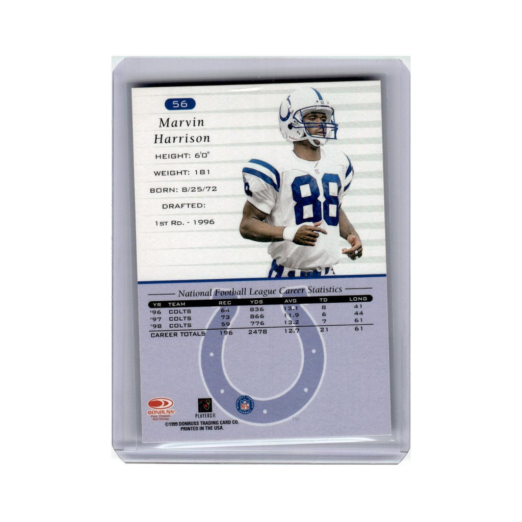 Marvin Harrison 1999 Donruss #56 Indianapolis Colts Football Card NM