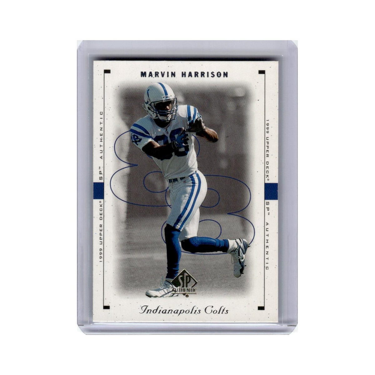 Marvin Harrison 1999 SP Authentic #37 Indianapolis Colts Football Card NM