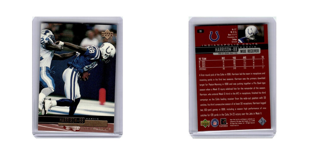 Marvin Harrison 1999 Upper Deck #90 Indianapolis Colts Football Card NM