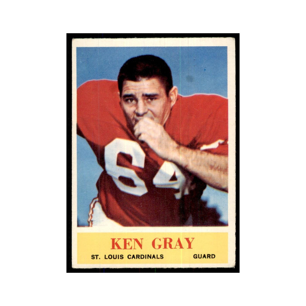 1964 Philadelphia (damaged) Ken Gray Football Cards #172