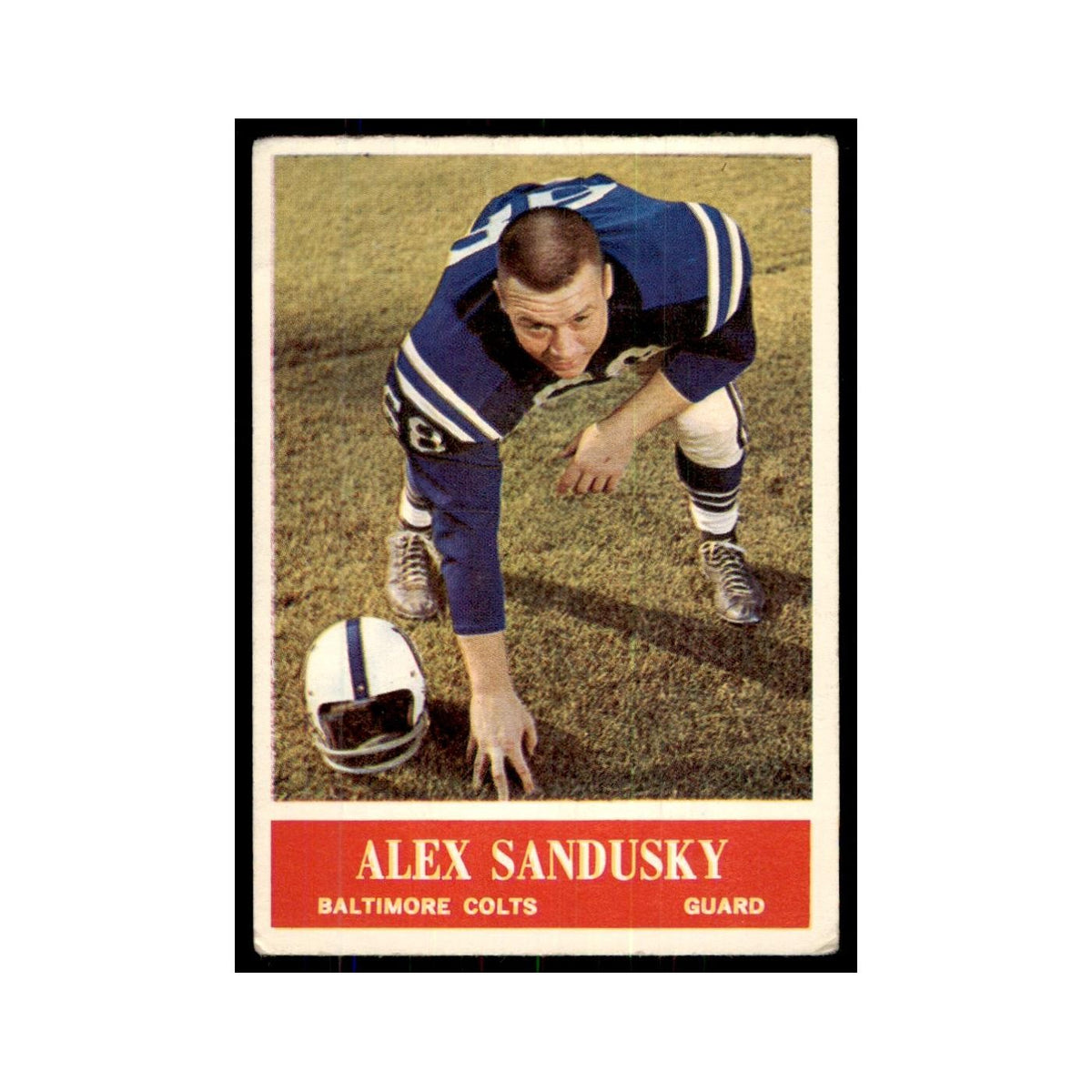 1964 Philadelphia (damaged) Alex Sandusky Football Cards #10