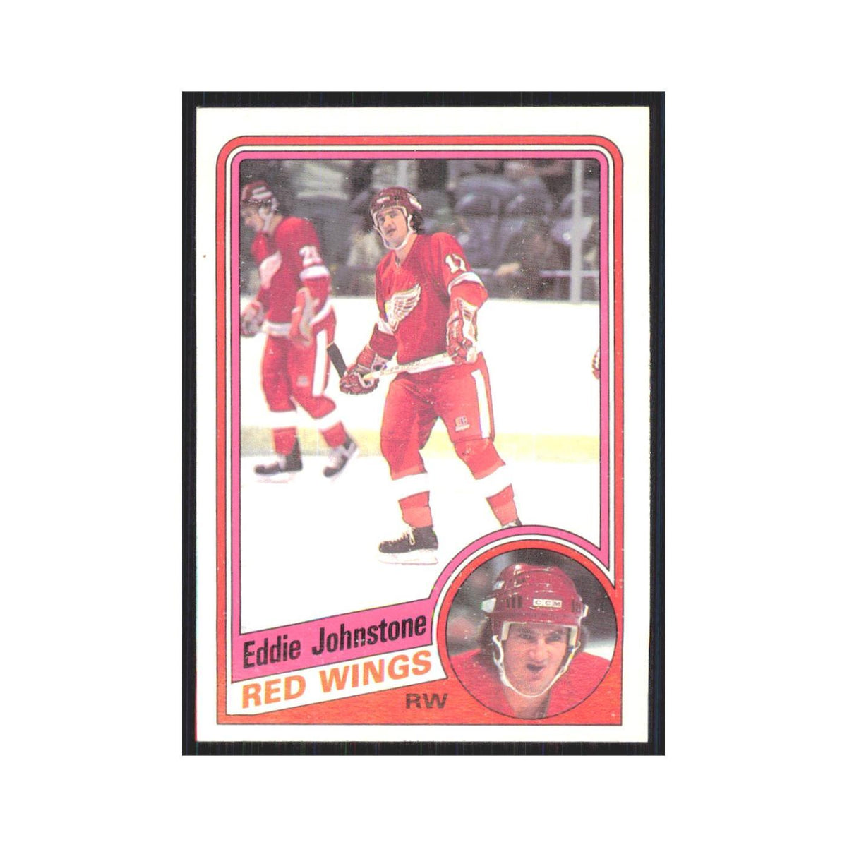 1984 Topps Eddie Johnstone Detroit Red Wings #43