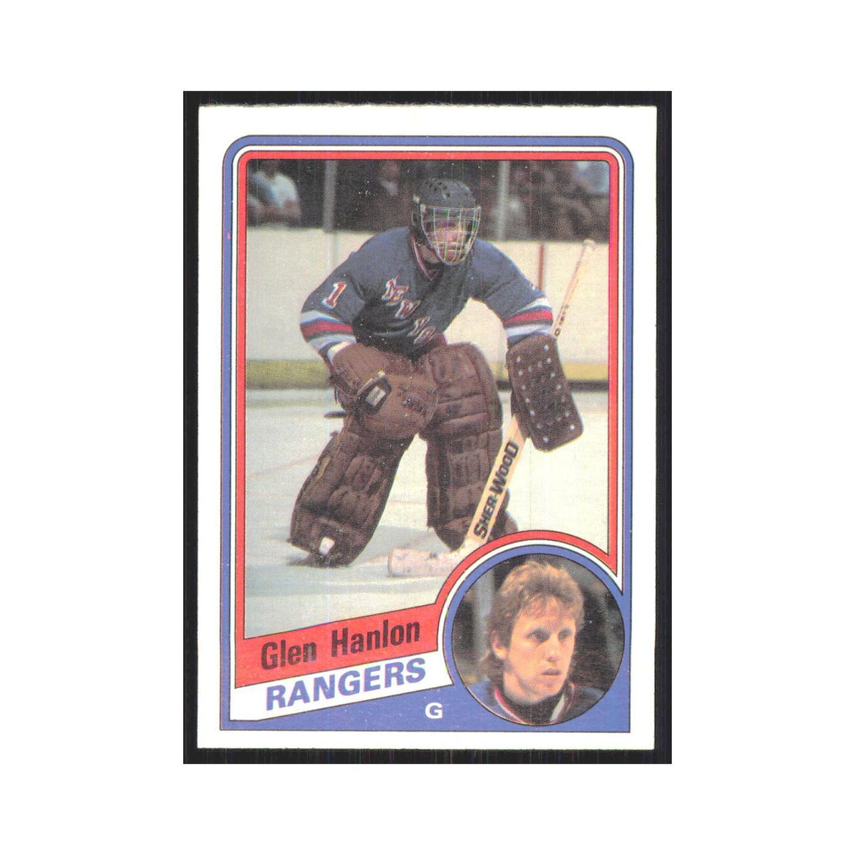 1984 Topps Glen Hanlon New York Rangers #106