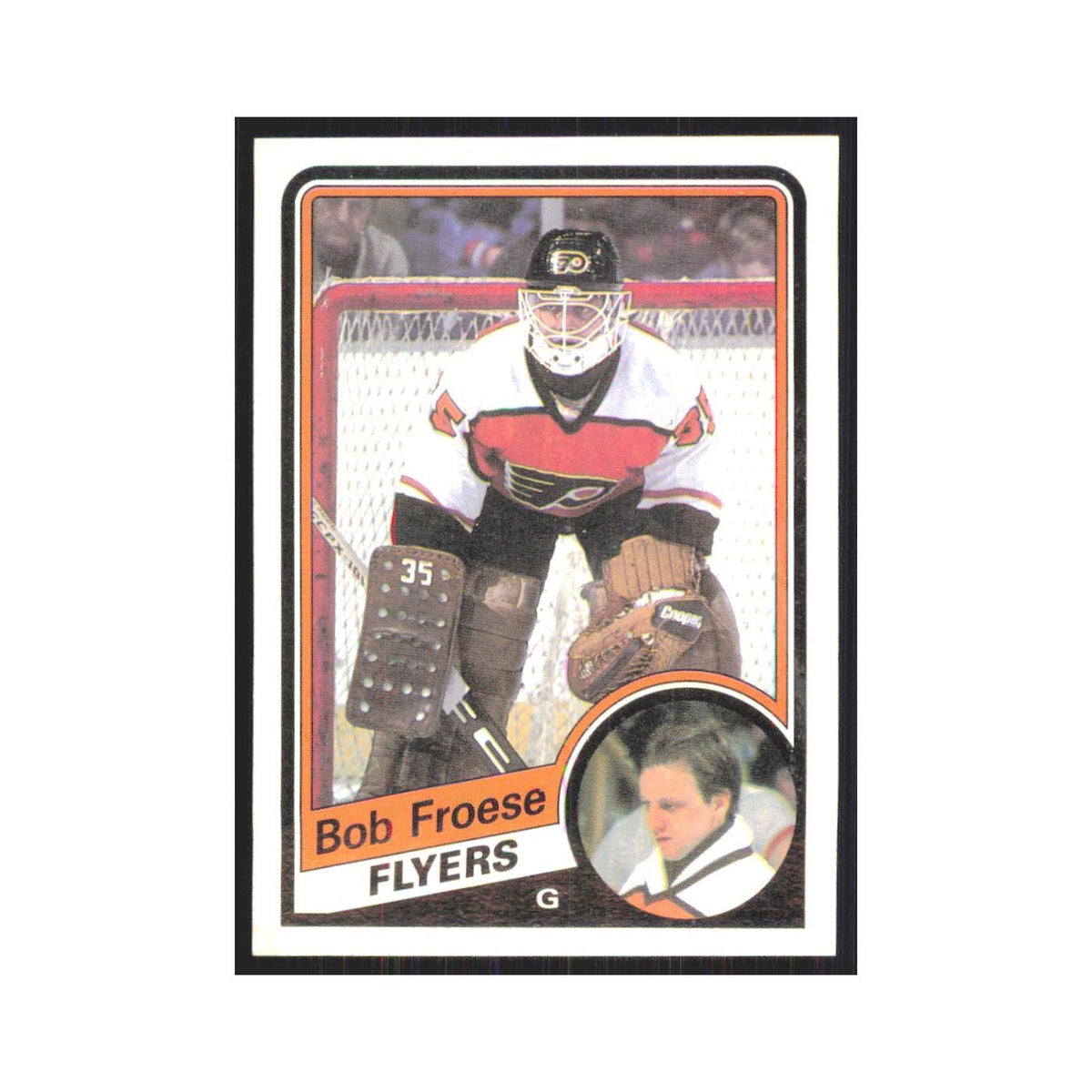 1984 Topps Bob Froese Philadelphia Flyers #117