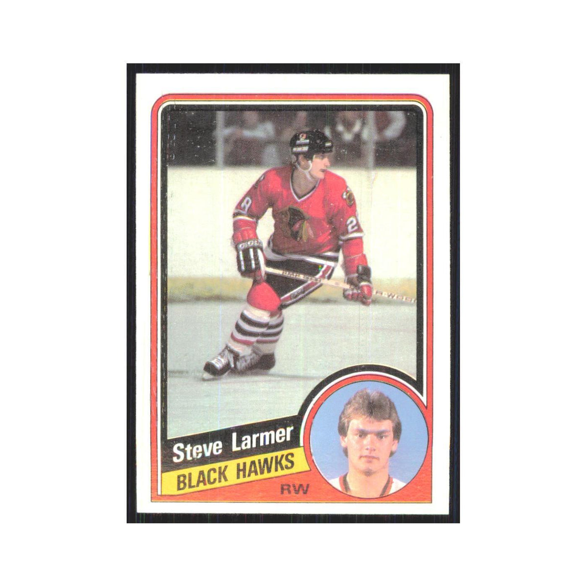 1984 Topps Steve Larmer Chicago Blackhawks #30