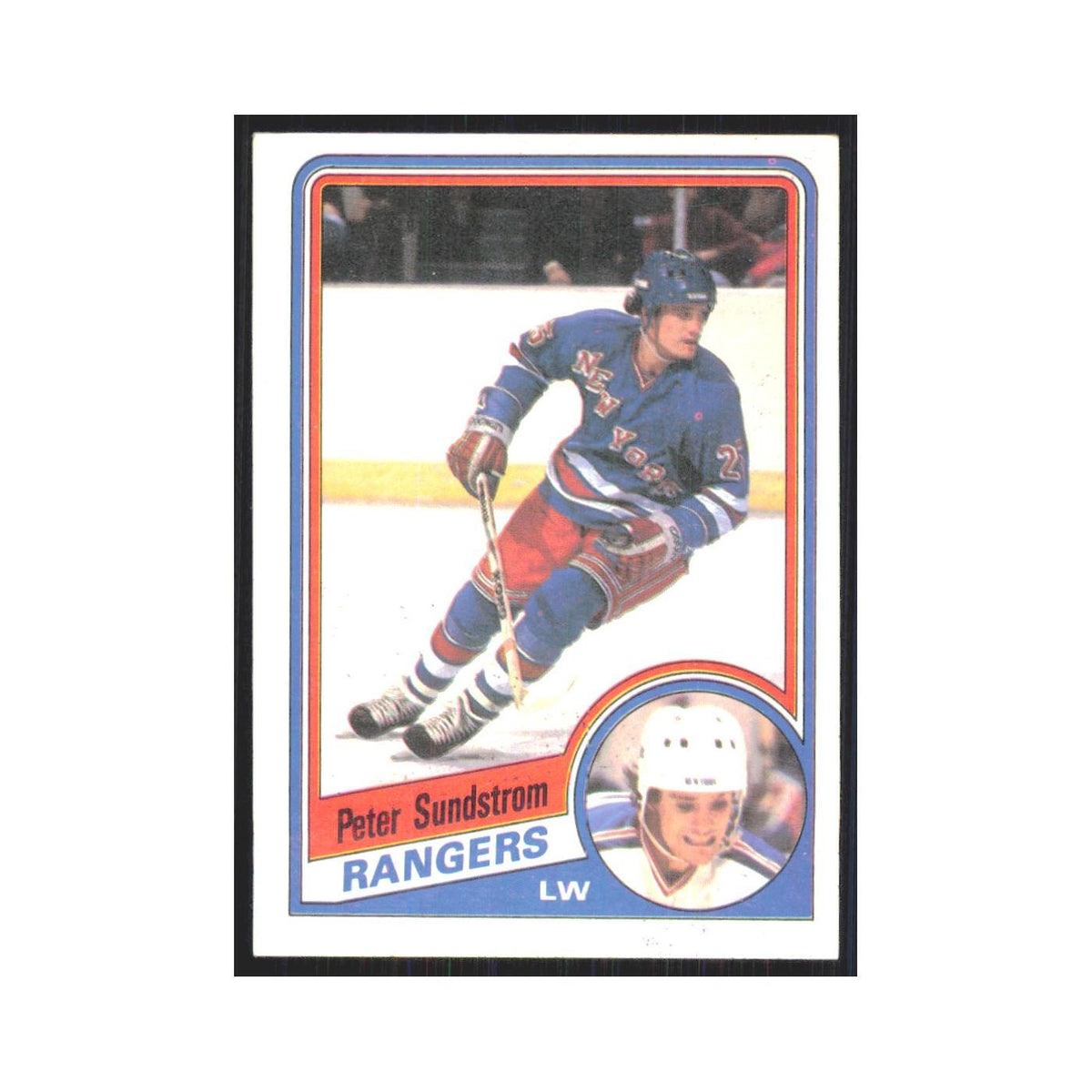 1984 Topps Peter Sundstrom New York Rangers #116