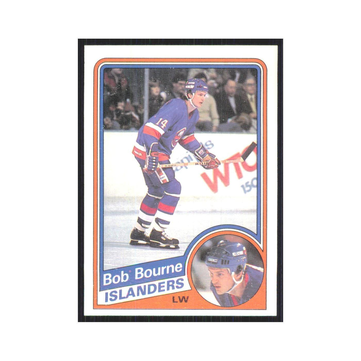 1984 Topps Bob Bourne New York Islanders #92