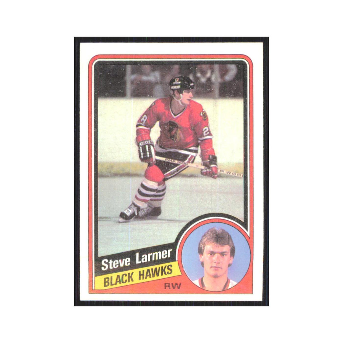1984 Topps Steve Larmer Chicago Blackhawks #30