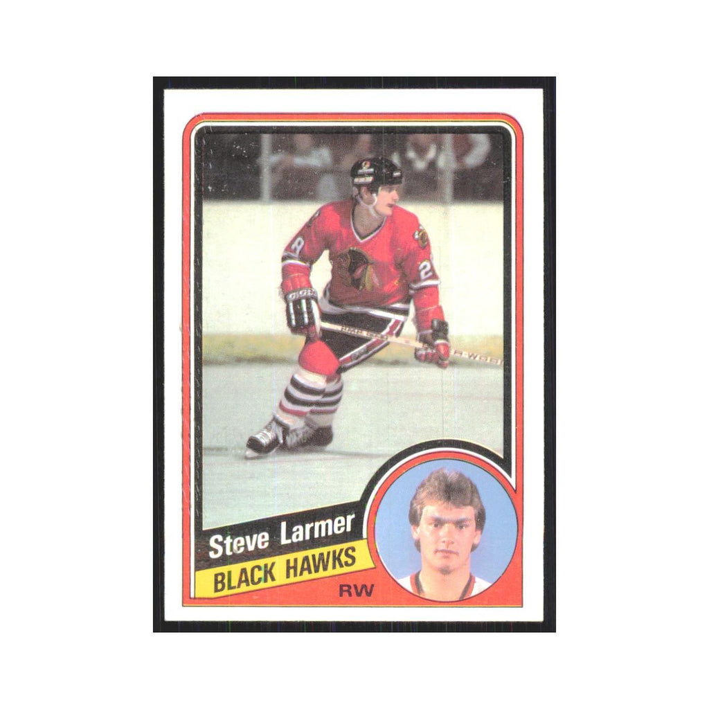 1984 Topps Steve Larmer Chicago Blackhawks #30