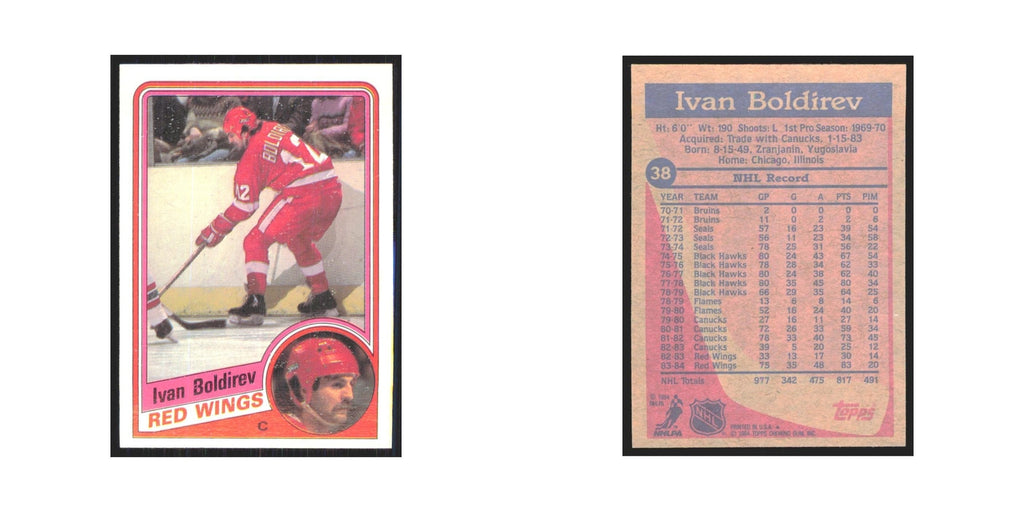 1984 Topps Ivan Boldirev Detroit Red Wings #38