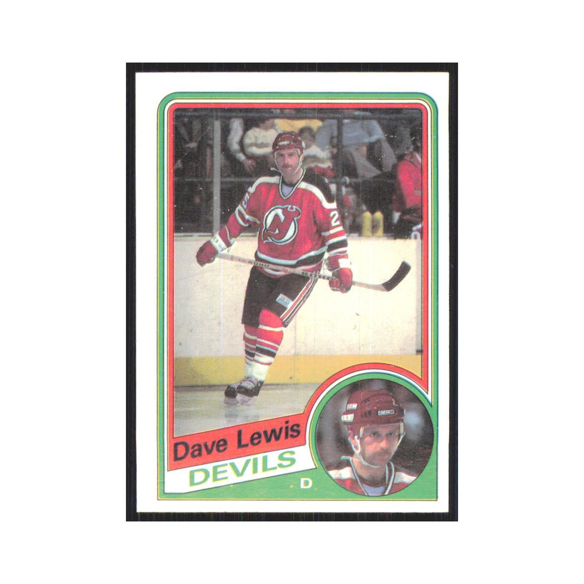 1984 Topps Dave Lewis New Jersey Devils #87