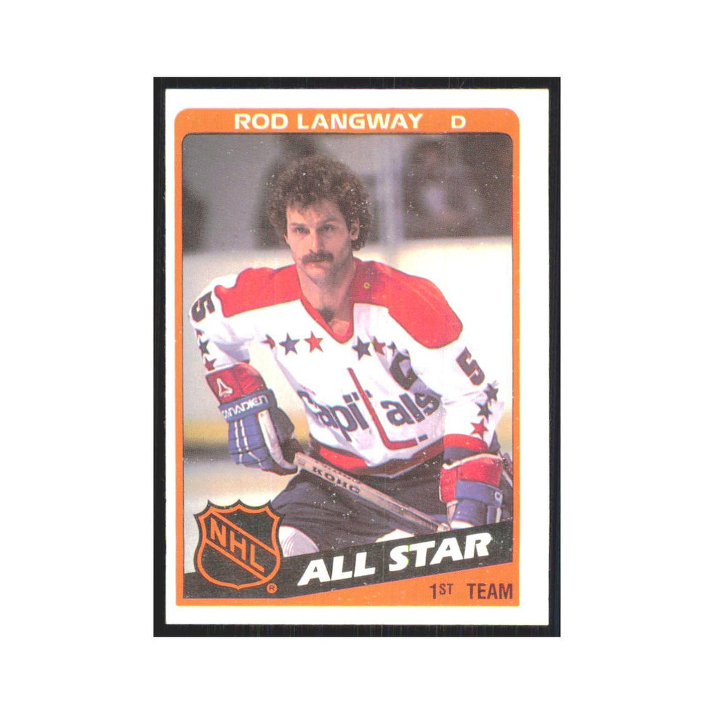 1984 Topps Rod Langway Washington Capitals #156