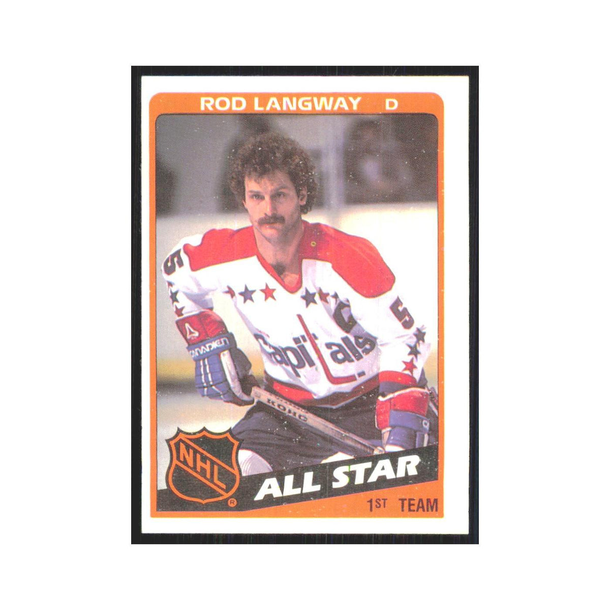 1984 Topps Rod Langway Washington Capitals #156