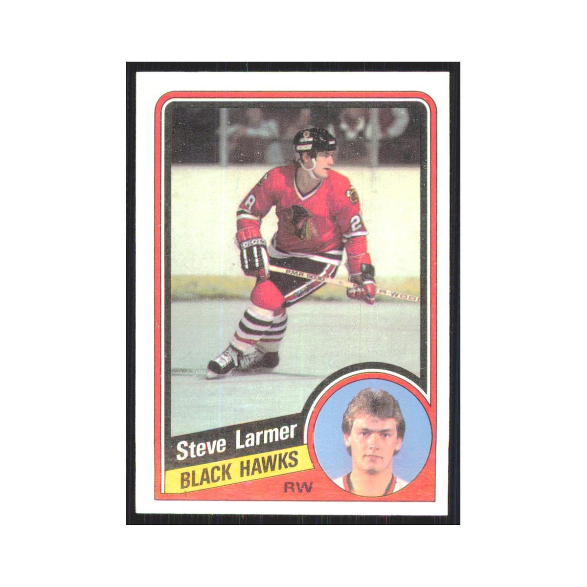 1984 Topps Steve Larmer Chicago Blackhawks #30
