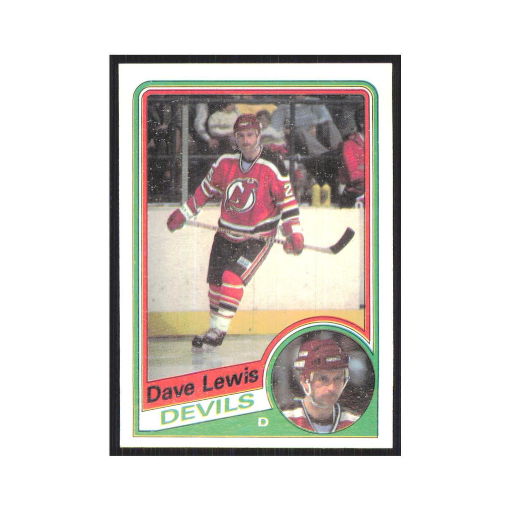 1984 Topps Dave Lewis New Jersey Devils #87