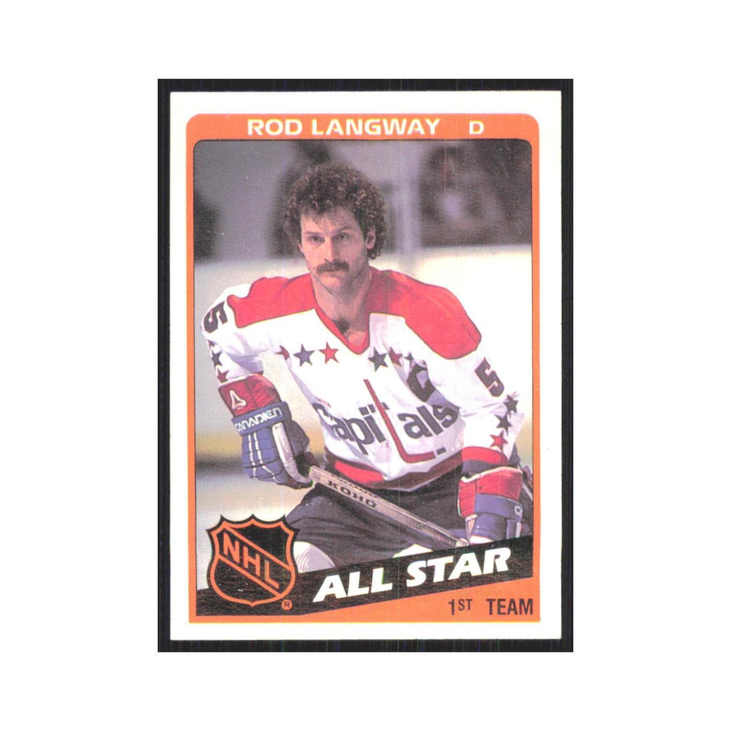 1984 Topps Rod Langway Washington Capitals #156
