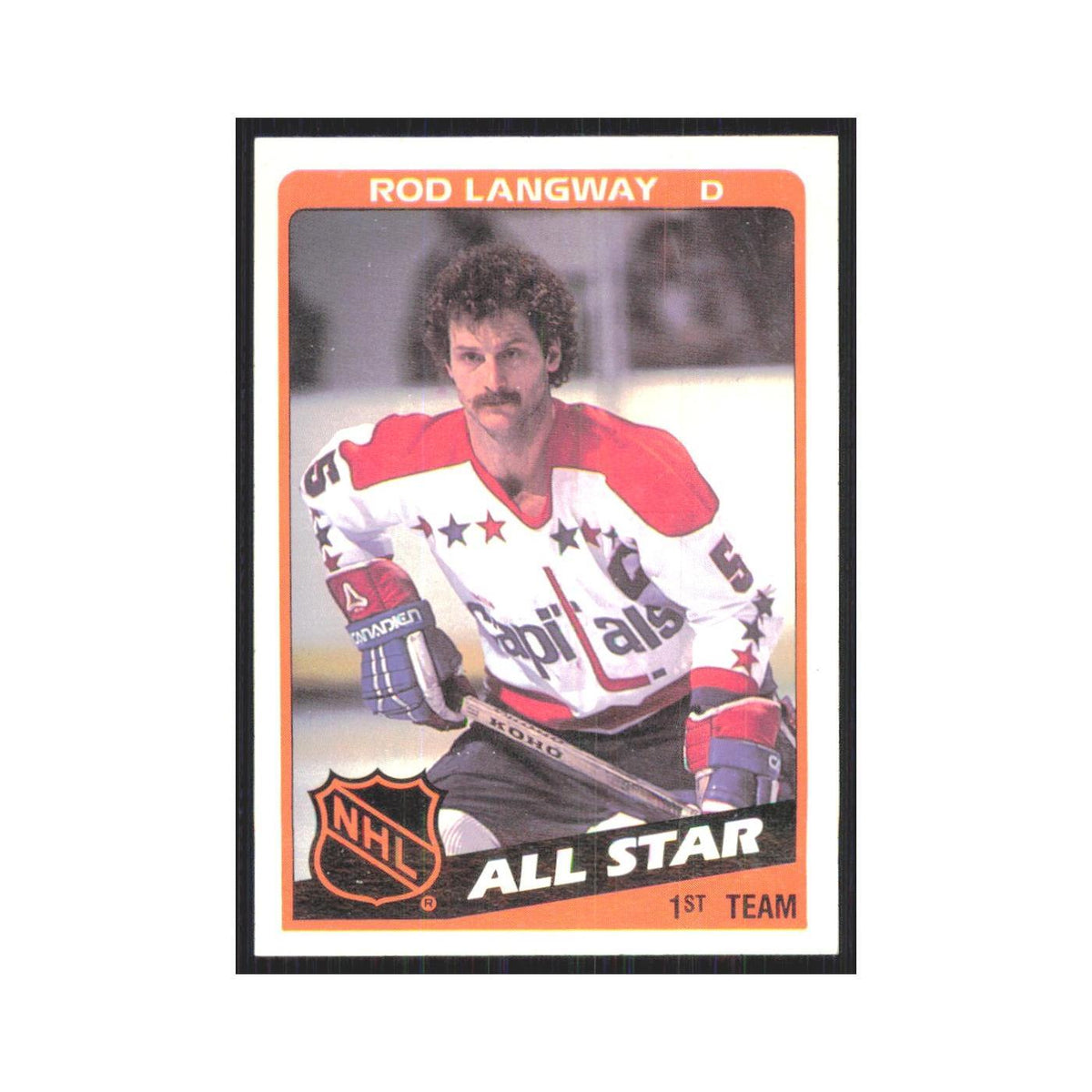 1984 Topps Rod Langway Washington Capitals #156