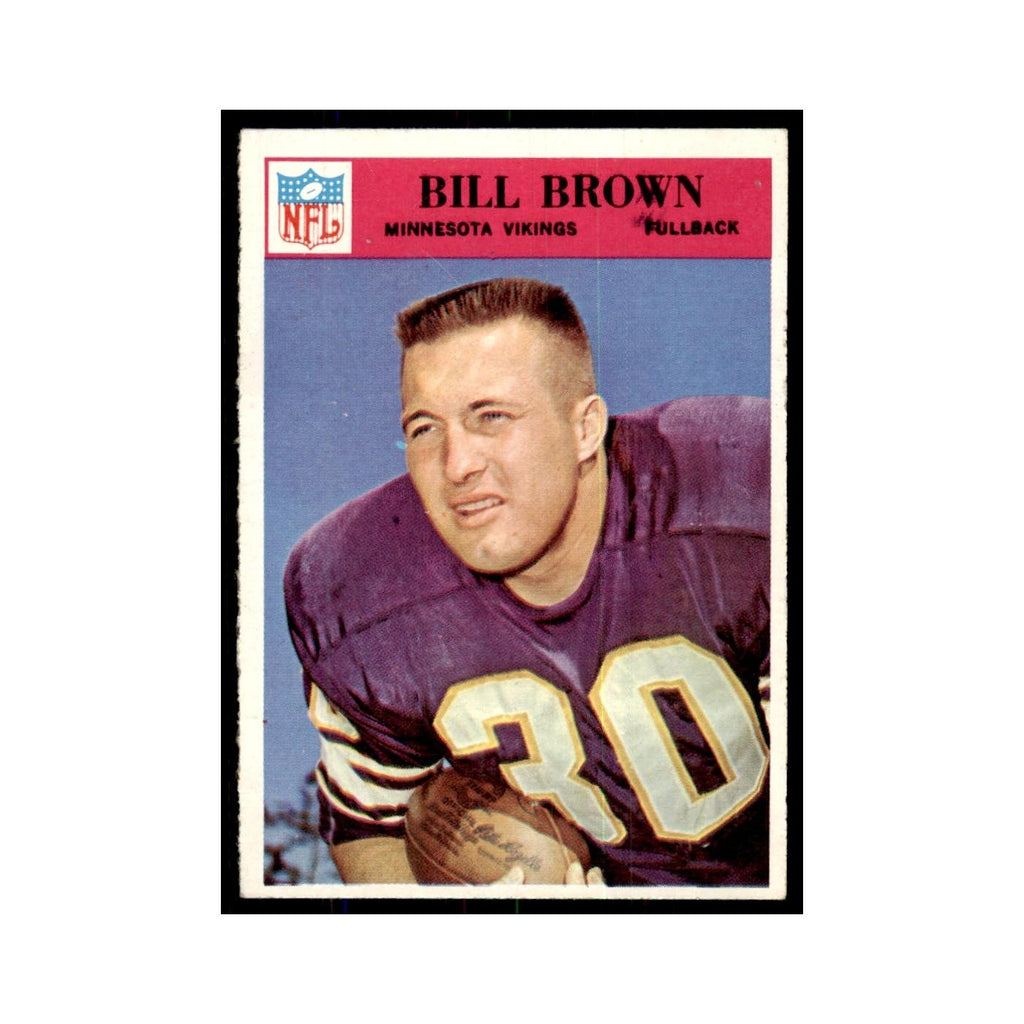 1966 Philadelphia Bill Brown Football Cards #107
