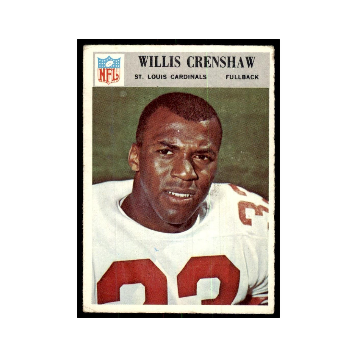 1966 Philadelphia Willis Crenshaw Football Cards #160