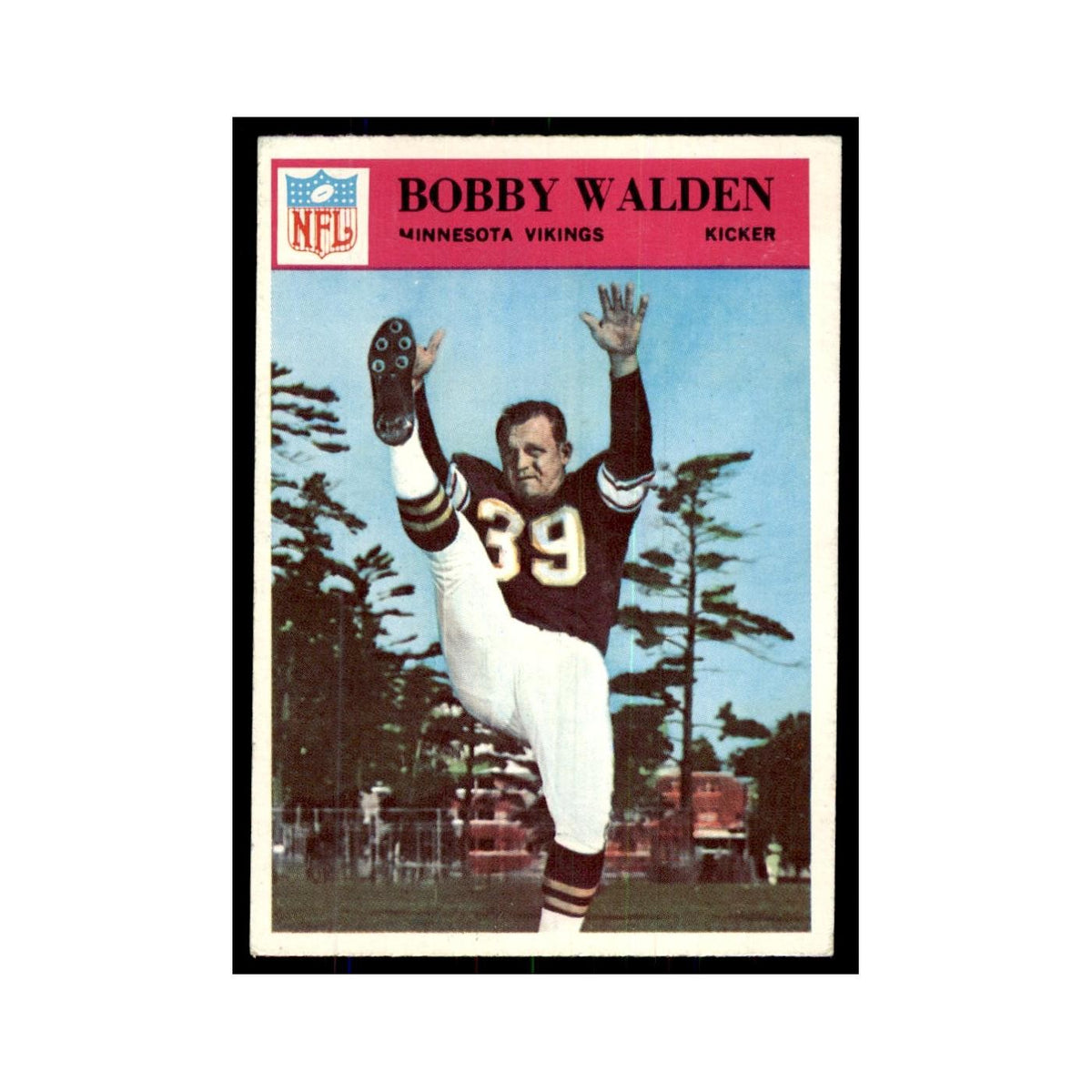 1966 Philadelphia Bobby Walden Football Cards #116