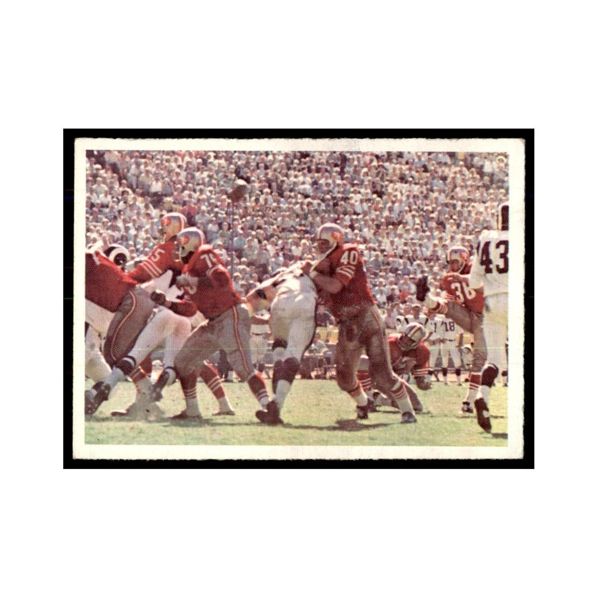 1966 Philadelphia 49ers/Rams Football Cards #182